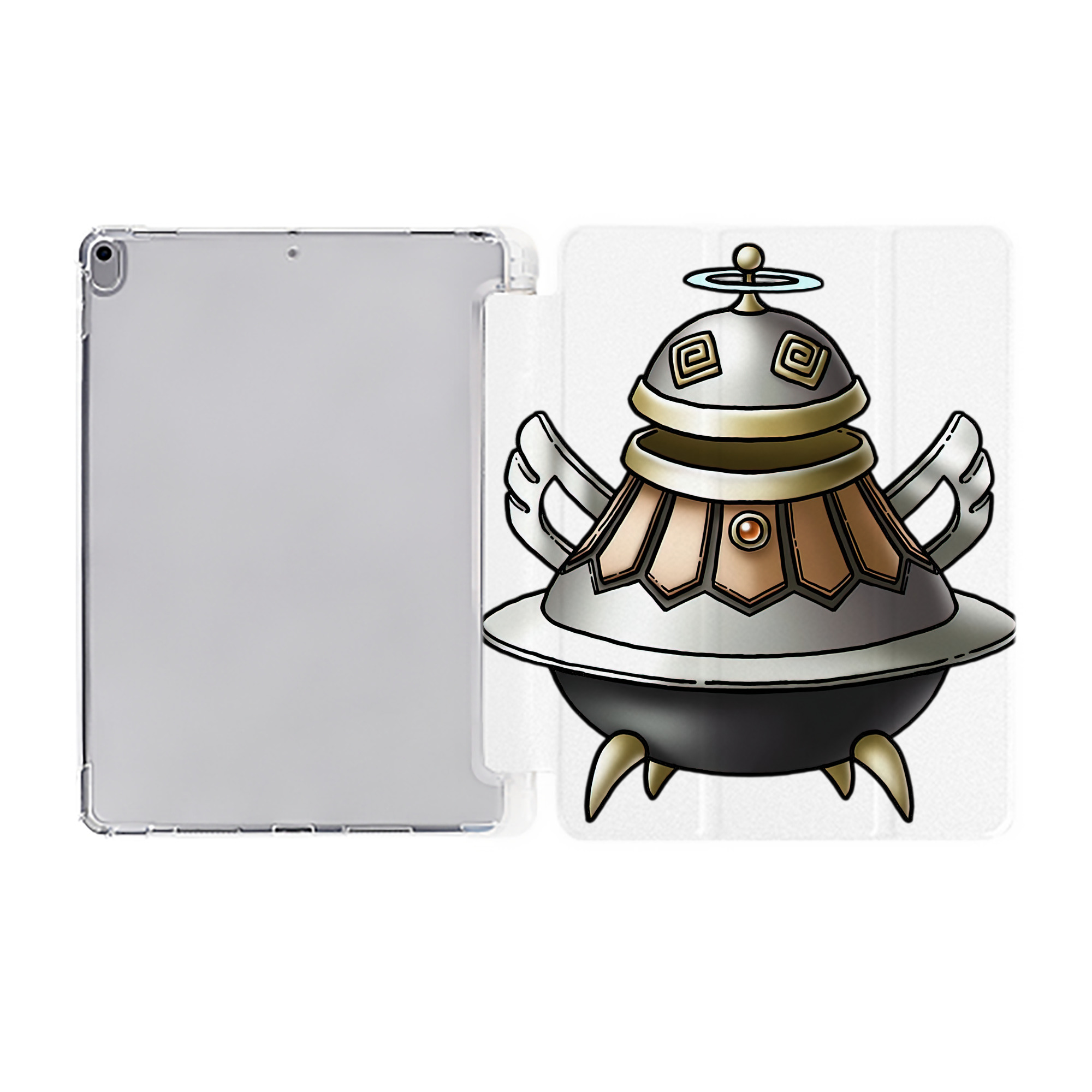 （画像用） ドラゴンクエスト Doragon Kuesuto Dragon Quest IPad ケース ペン収納付き 三つ折りスタンド PUレザー×シリコン 対応機種9.5/10.5/10.9インチ